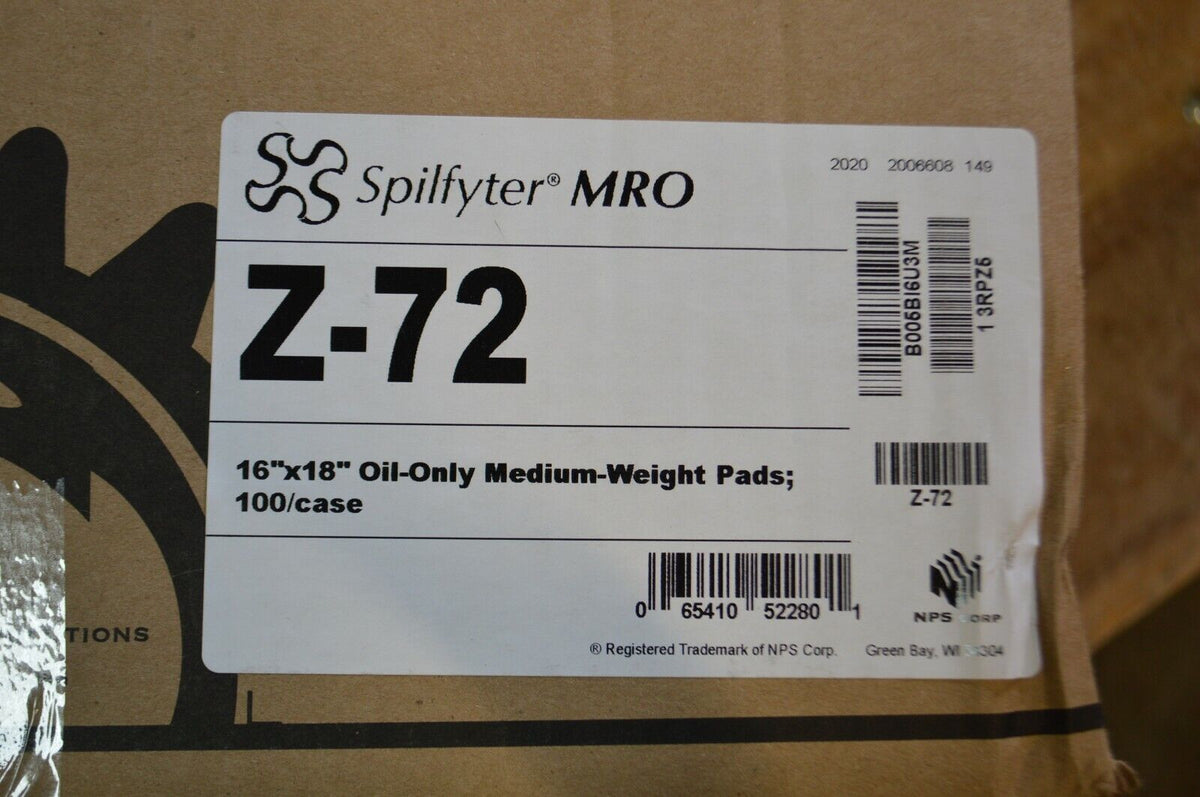 Spilfyter Absorbent Pad, Abosorbs 24 gal Oil Based Liquids - Northside Material Brokers