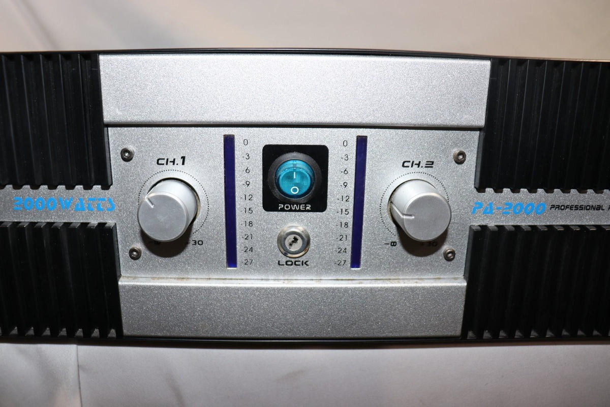 TECHNICAL PRO PA2000 2000 WATT 3U PRO AMPLIFIER WITH LOCK - Northside Material Brokers
