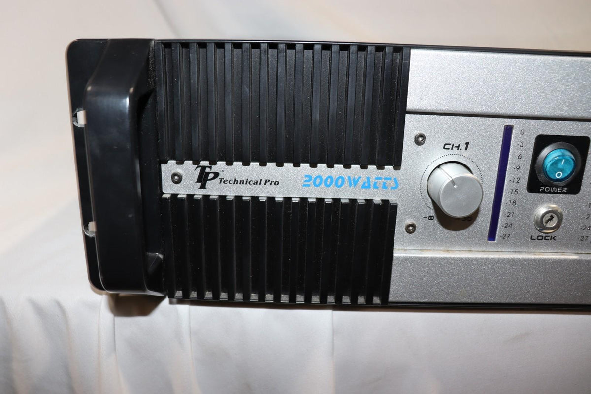 TECHNICAL PRO PA2000 2000 WATT 3U PRO AMPLIFIER WITH LOCK - Northside Material Brokers