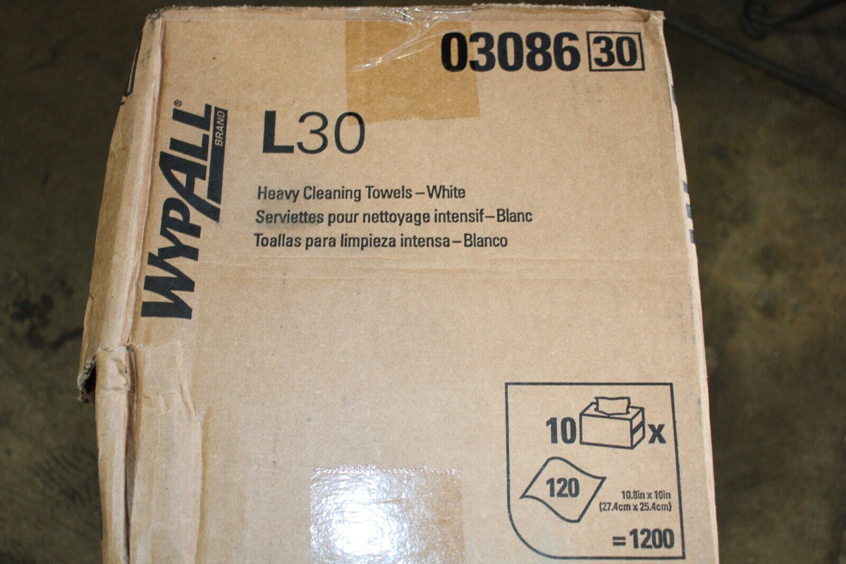 WypAll L30 Wipers 10.8" X 10" 1 Box - 10 packs, 120 sheets per box 03086 - Northside Material Brokers