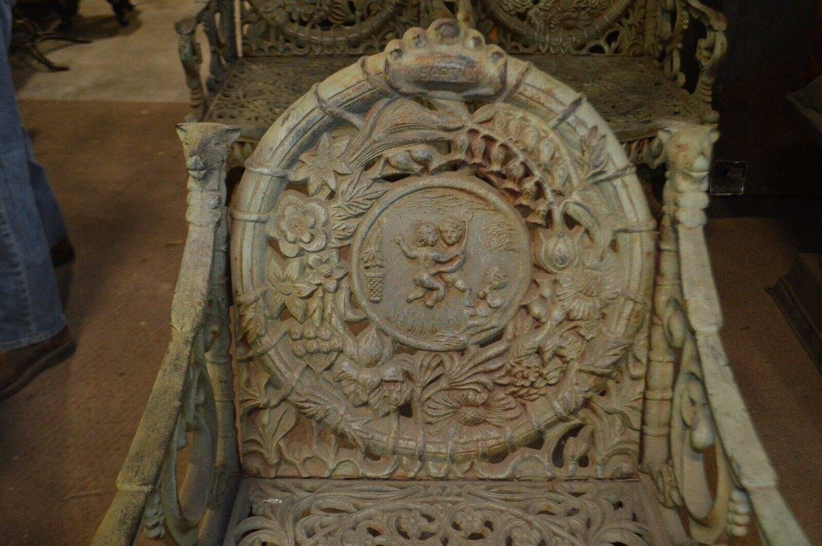 Set of 4 Chairs FOUR SEASONS Cast Iron BY NORTHAMPTON, W. ROBERTS, THE LION FOUNDRY