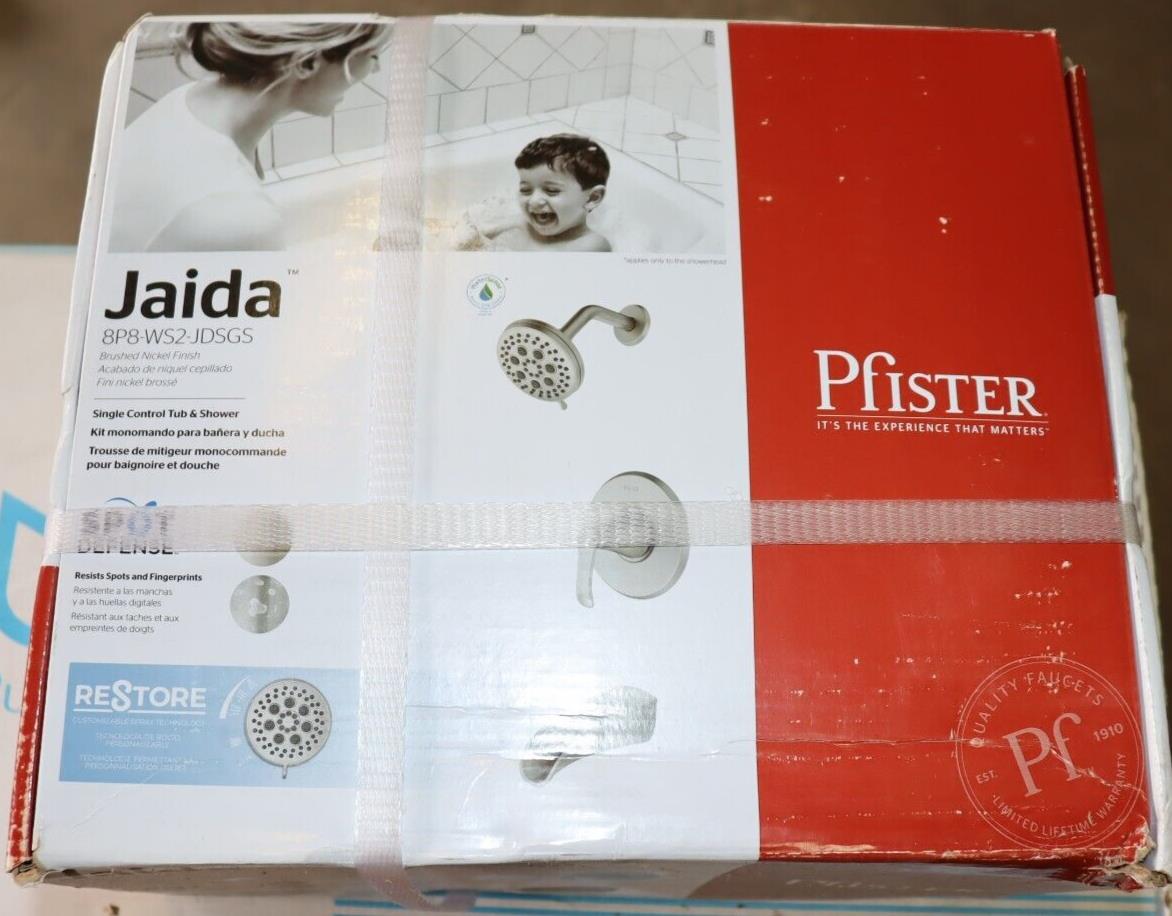 Tub and Shower Trim Kit PFISTER 8P8-WS2-JDSGS with Multi Function Shower Head