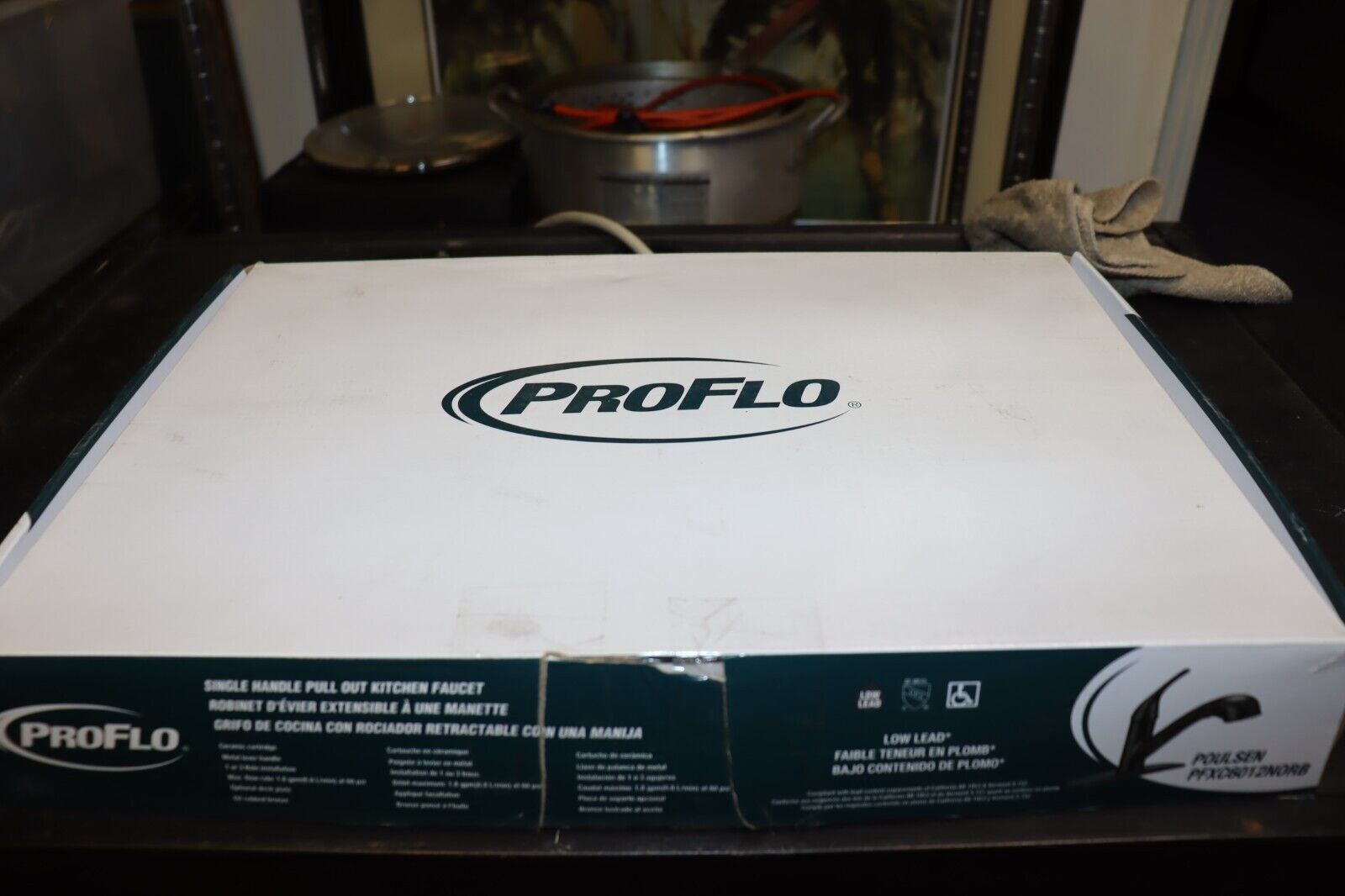 Kitchen Faucet Pull Out 1 Hole PROFLO Poulsen 1.75 GPM PFXC6012NORB