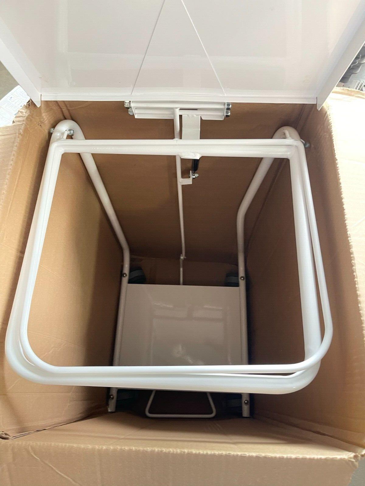 Hamper with Foot Pedal Quiet Close Lid R&B Wire Products 691D Collection