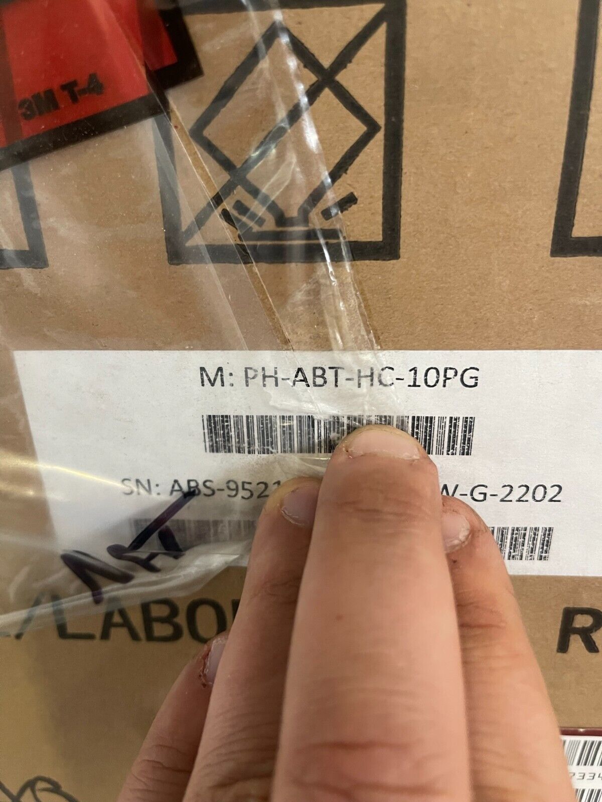 Glass Door Refrigerator American BioTech Supply 10 1/2 Cubic Foot PH-ABT-HC-10PG NEEDS DOOR REPAIR