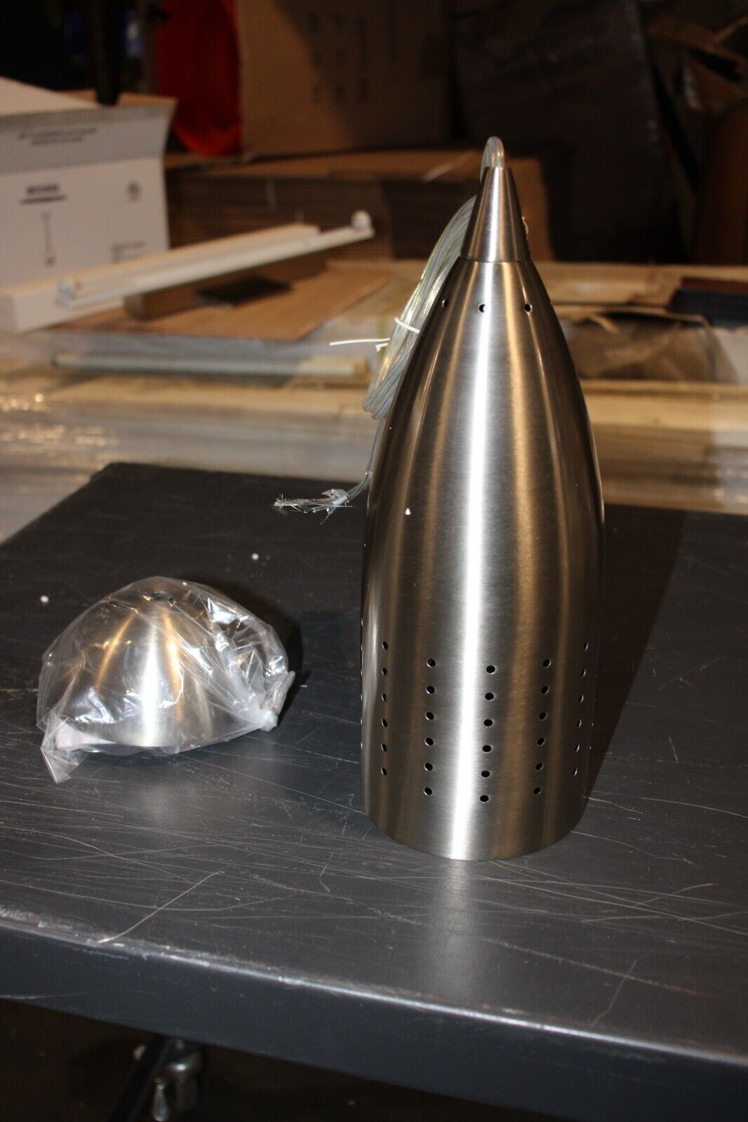 TORPEDO PENDANT LIGHT STAINLESS STEEL MODERN DESIGN