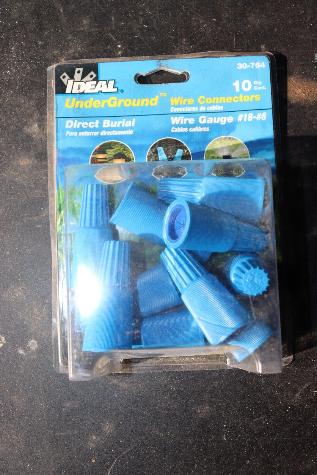 Wire Connectors Ideal 10 Pack, 30-764, #18-#8, UnderGround Interior / Exterior