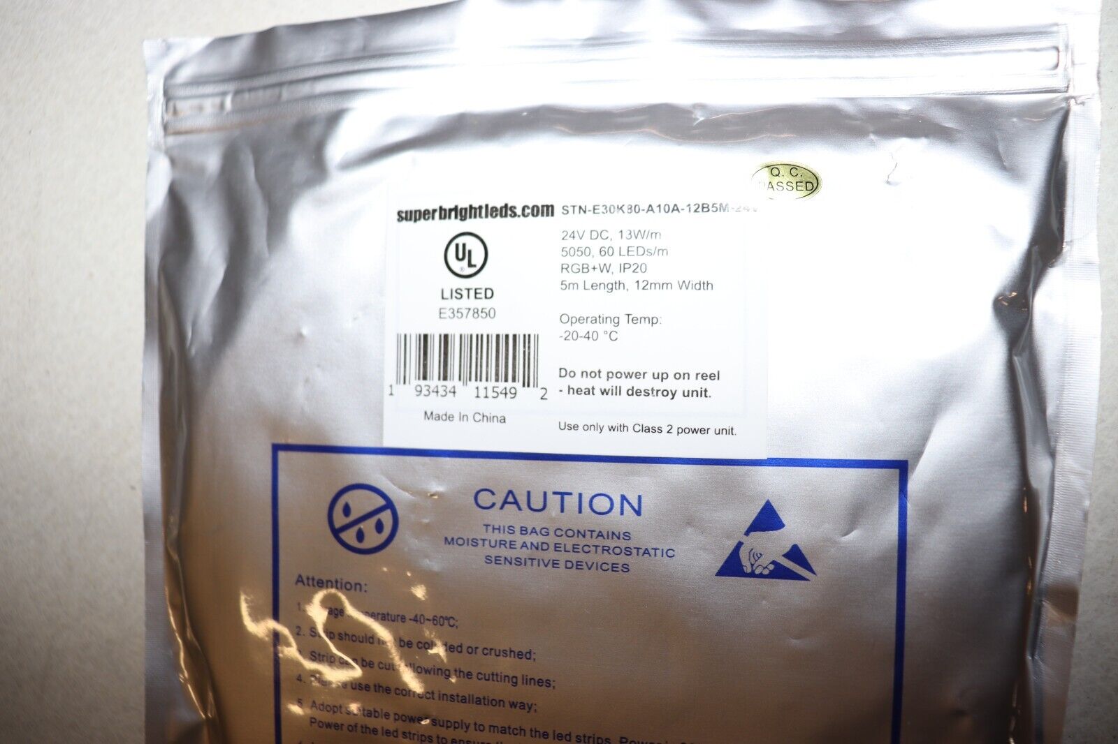 LED Strip Light SUPER BRIGHT Color Changing LED Tape Light 5m RGB+W 3000K