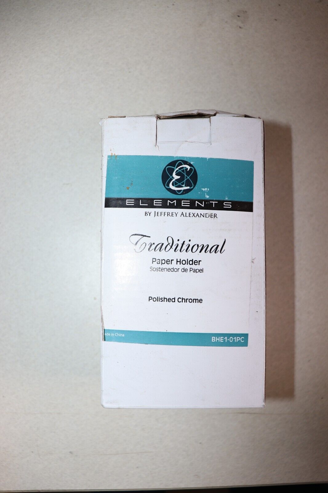 Toilet Paper Holder Elements BHE1-01PC Bridgeport Wall Mounted Spring Bar Chrome