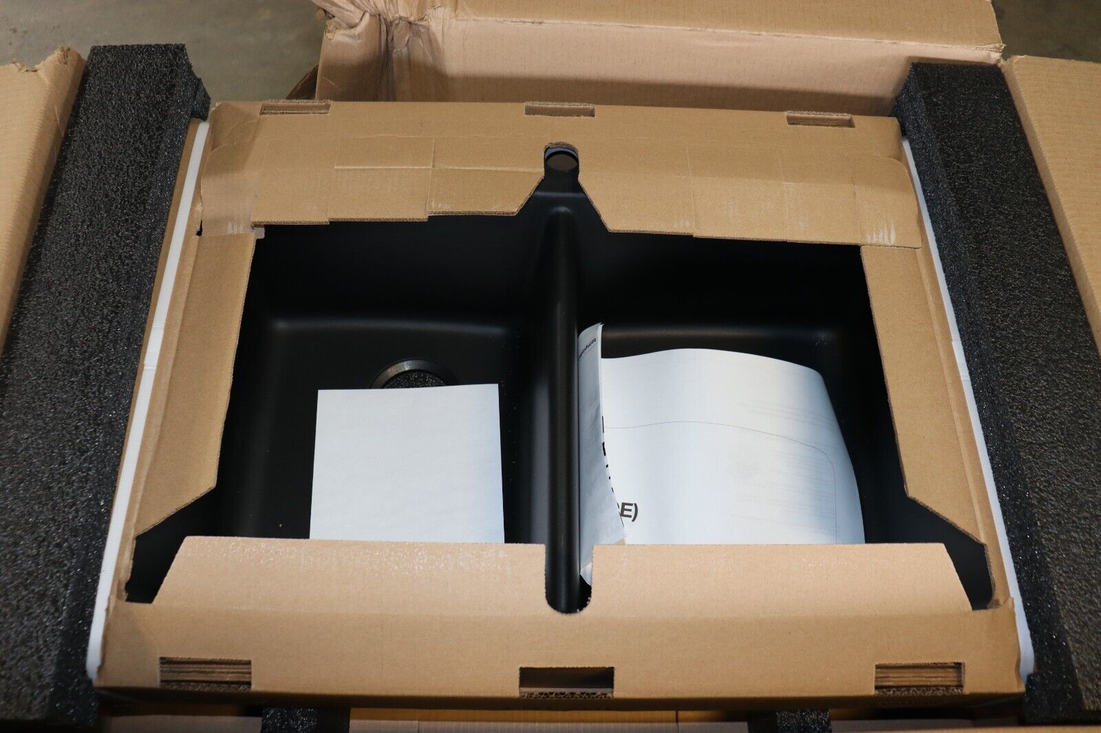 Blanco 440221 Diamond 33" Drop-In or Undermount Double Basin - Black