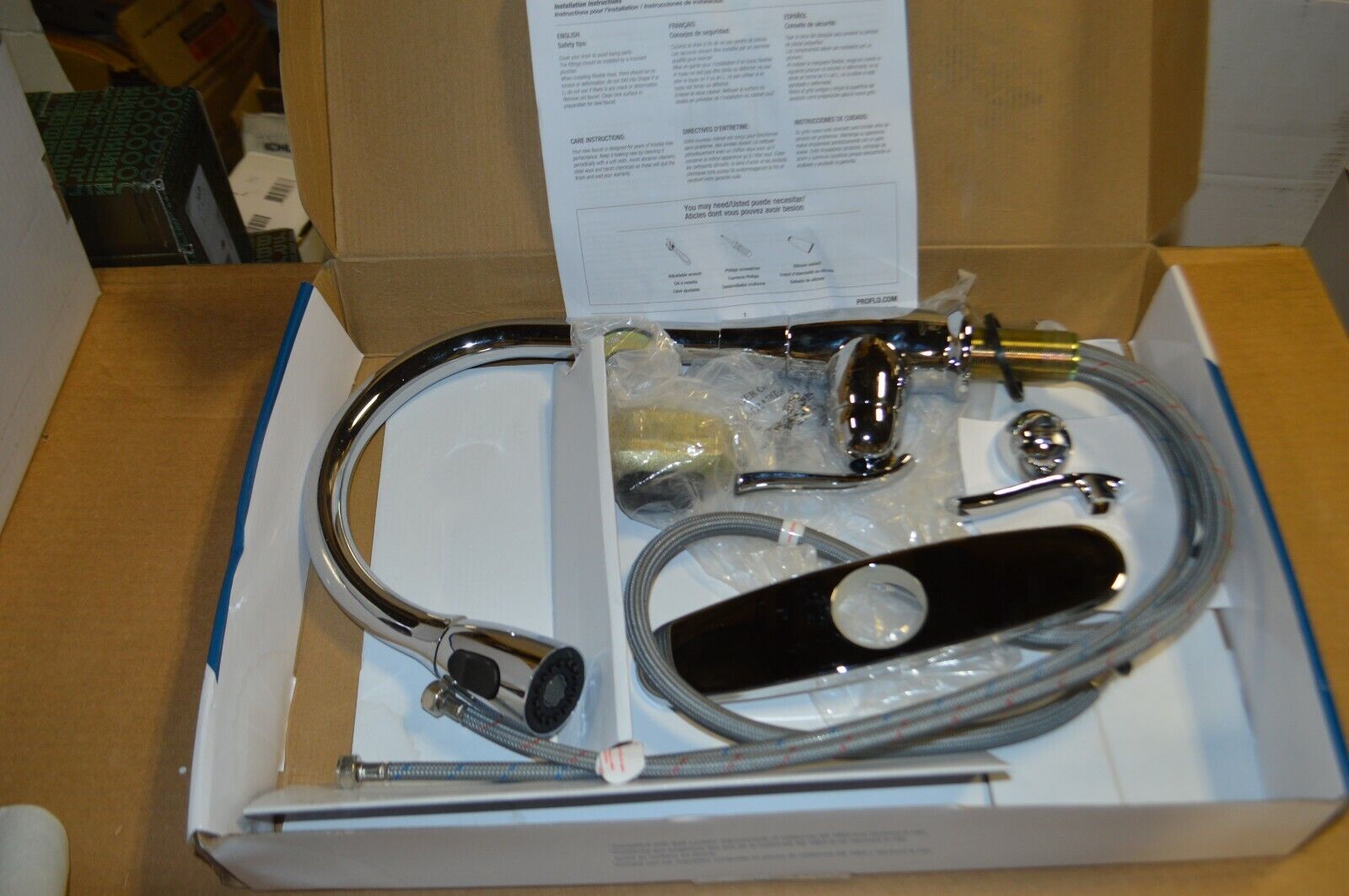 Kitchen Faucet Pull Down Single Handle Proflo Faywood PFXC8012CP Polished Chrome