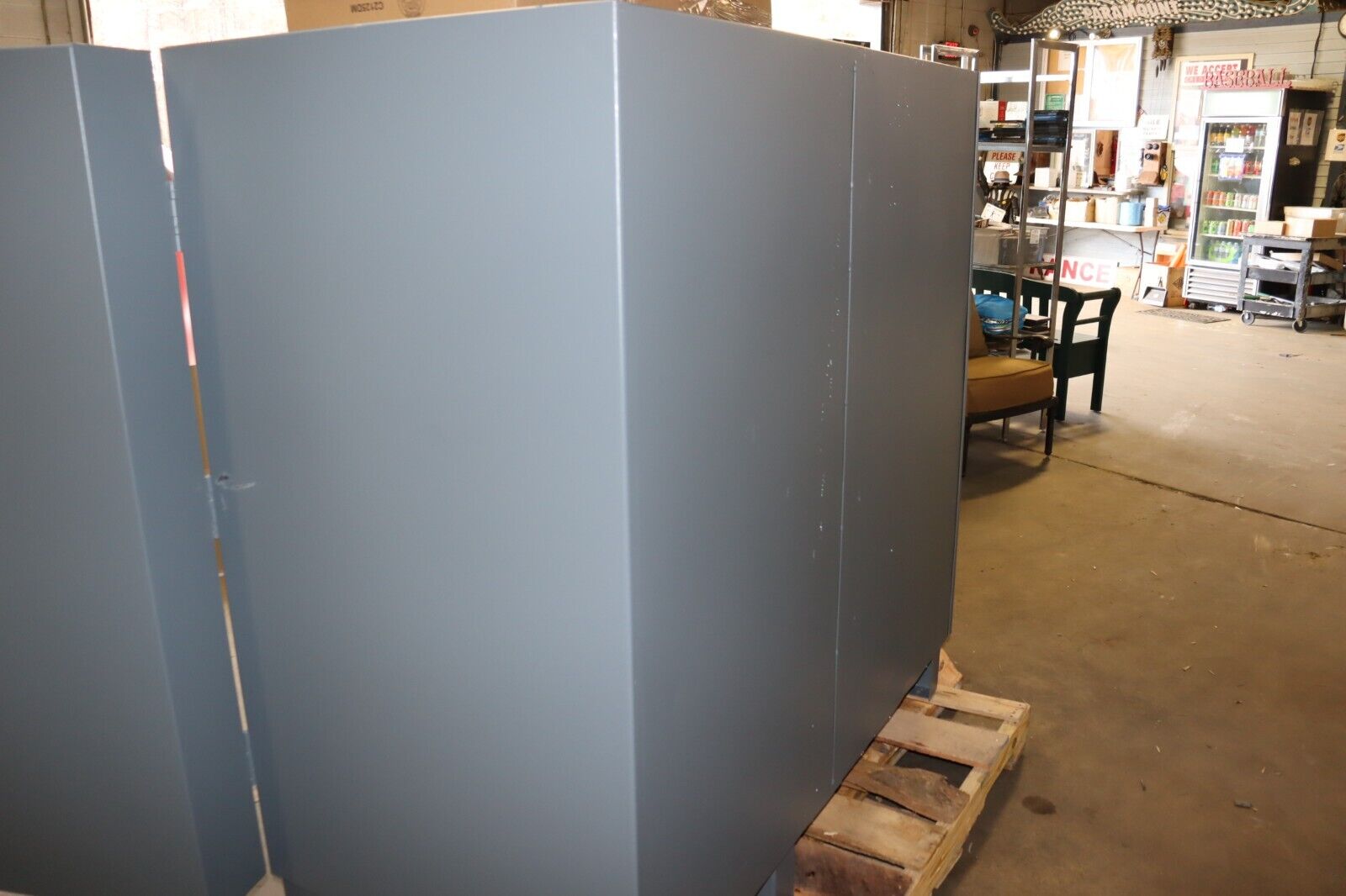 Storage Cabinet Heavy Duty with Bins Lockable Durham MFG 60 W x 36 D x 78 H HDC60-72DC18TB5B95