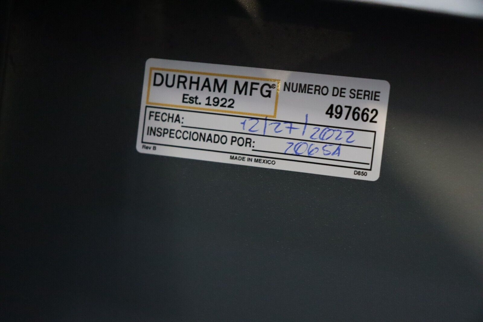 Storage Cabinet Heavy Duty with Bins Lockable Durham MFG 60 W x 36 D x 78 H HDC60-72DC18TB5B95