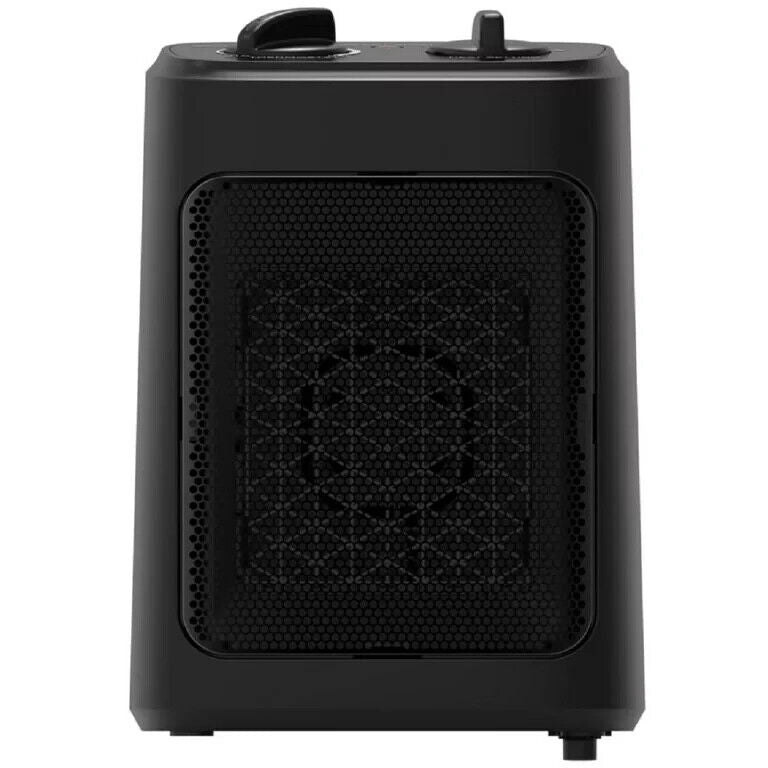 Space Heater Pelonis with Thermostat 4 Function Electric Ceramic 1500 Watt 9 Inch Black