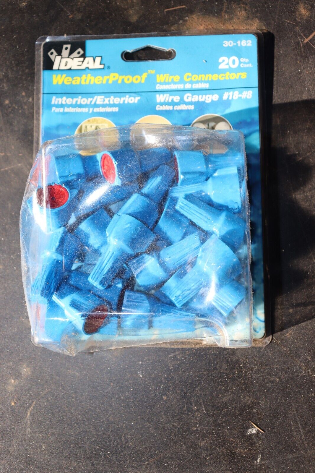 Wire Connectors Ideal 20 Pack, 30-162, #18-#8, WeatherProof Interior / Exterior