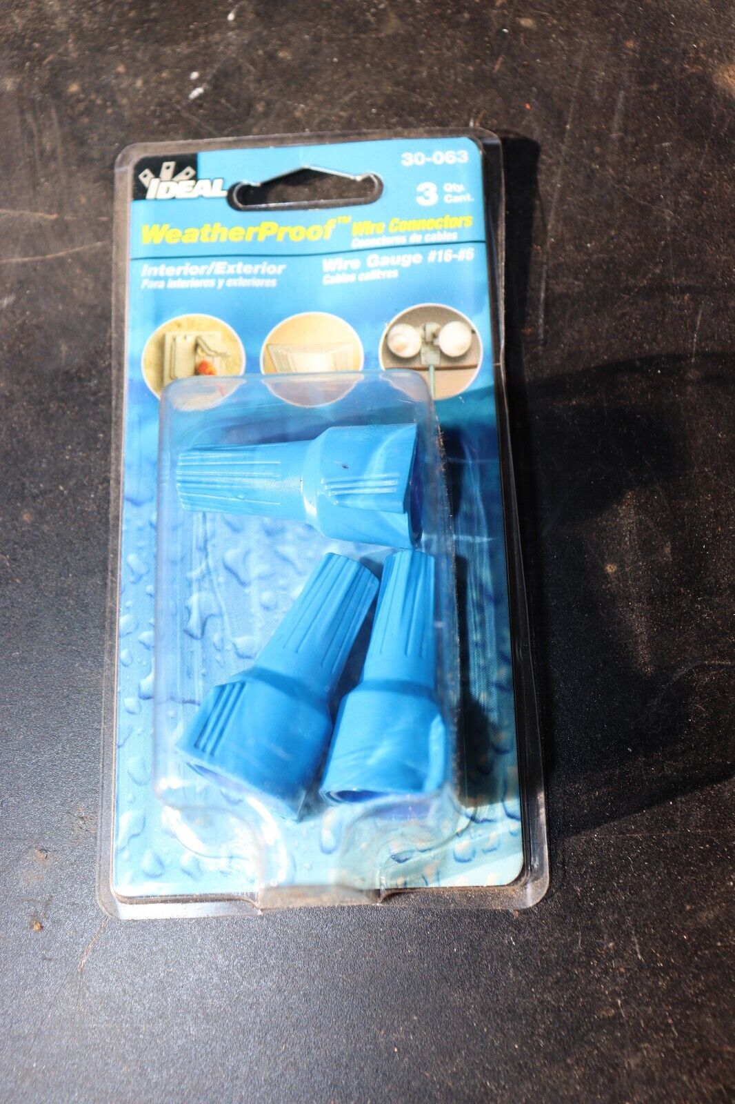 Wire Connectors Ideal 3 Pack, 30-063, #16-#6, WeatherProof Interior / Exterior
