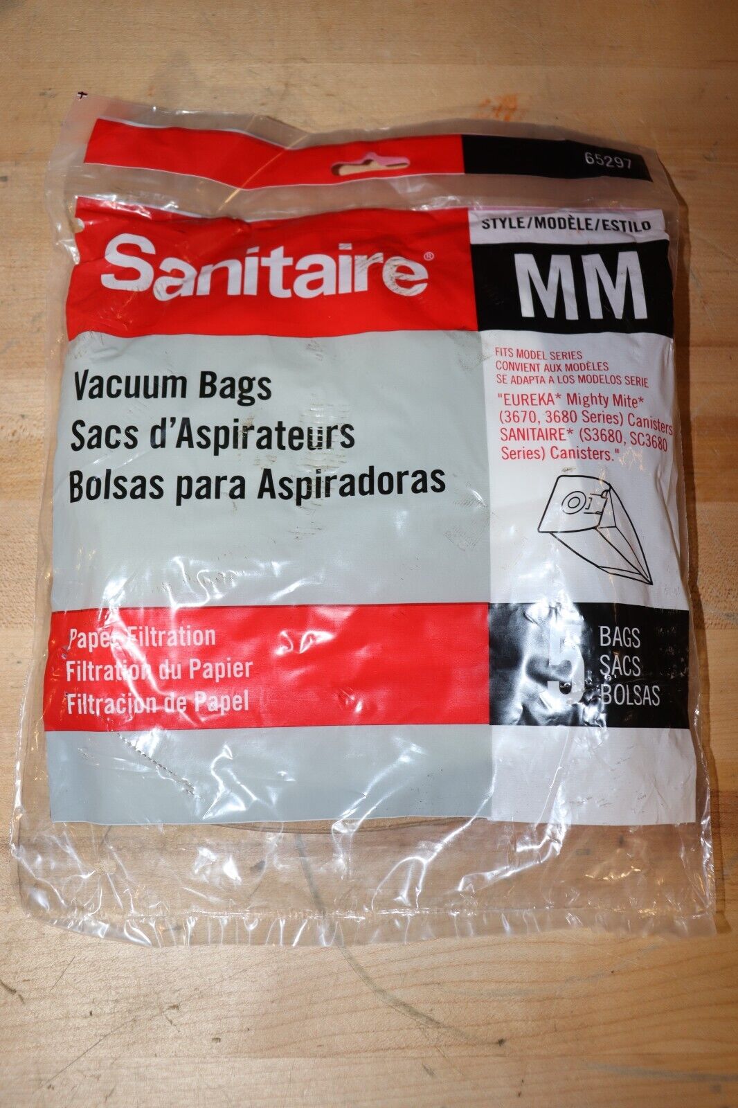 Vacuum Bags MM 652975 Pack Sanitaire Eureka Mighty Might