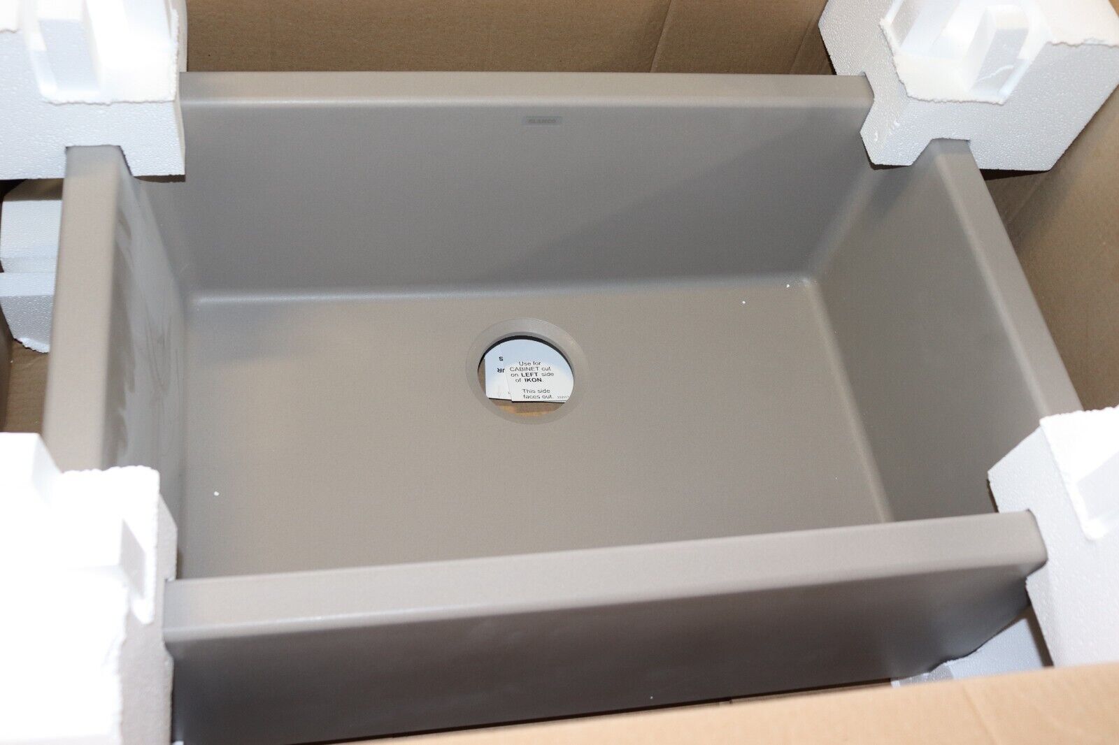 Blanco 401777 Ikon SILGRANIT 30" L x 19" W Farmhouse Sink Truffle