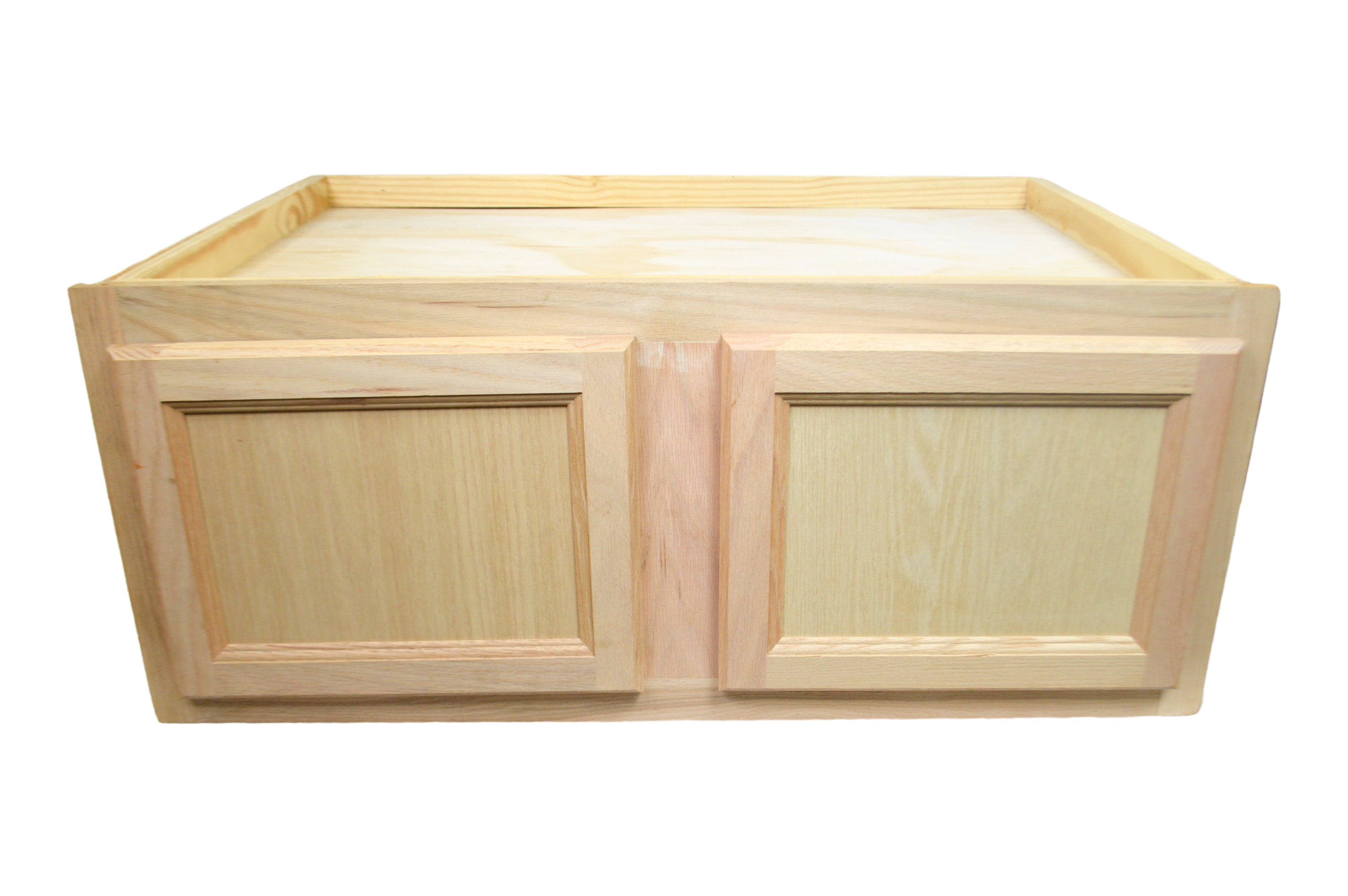 Wall Bridge Cabinet / Refrigerator in Unfinished Oak