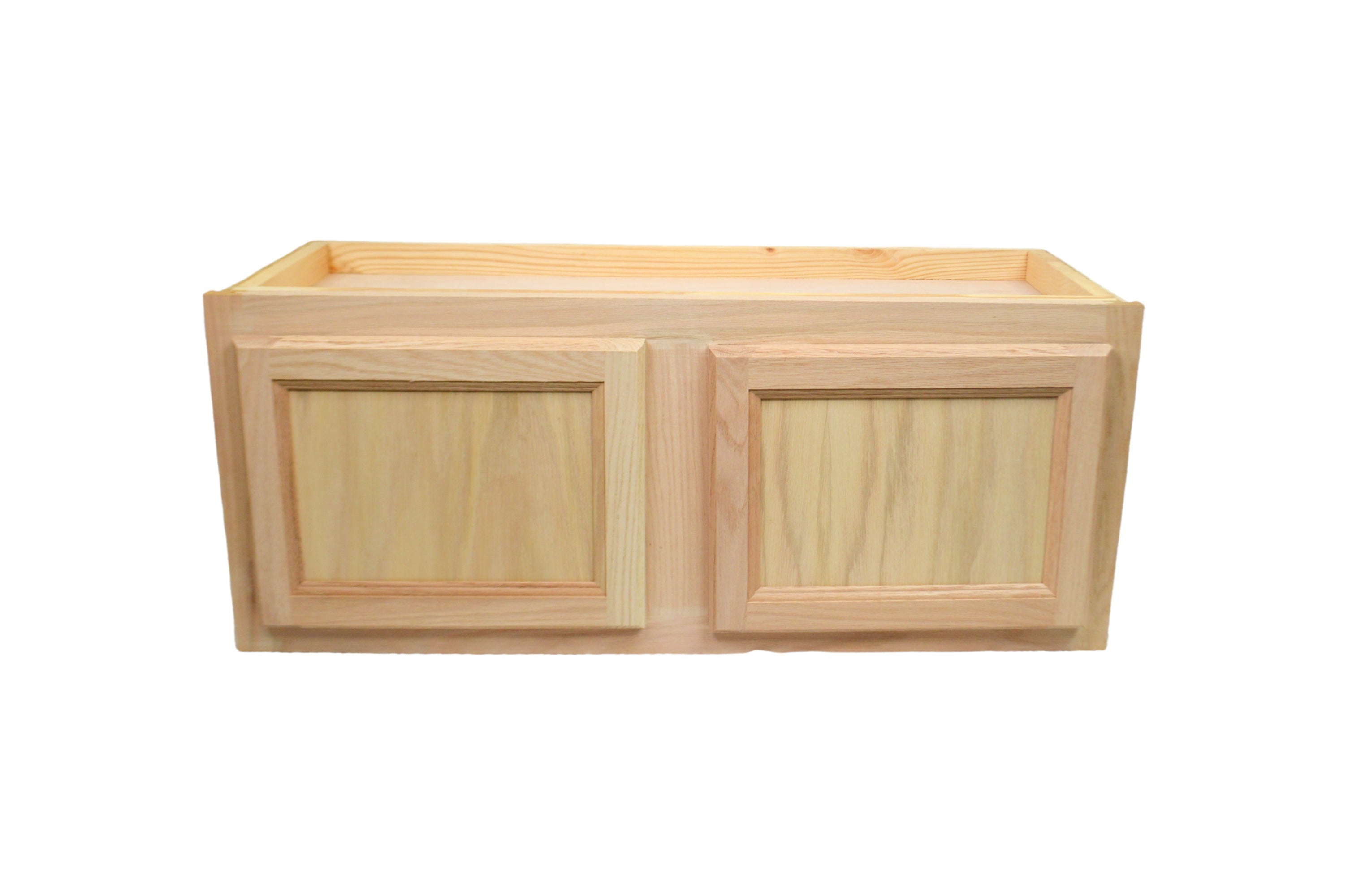 Wall Bridge Cabinet / Refrigerator in Unfinished Oak