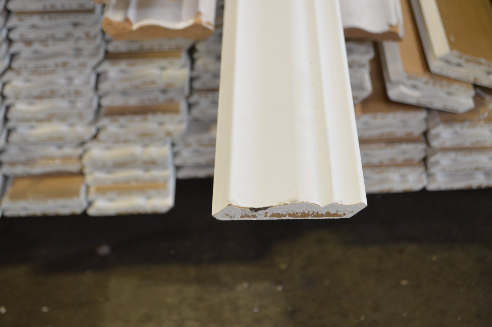 Primed MDF 49 Crown Molding 3 5/8" - 16 feet long