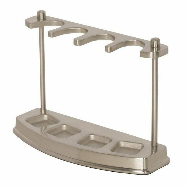 Pack of 4 Toothbrush Holder Brushed Nickel Giagni Vernon 903309