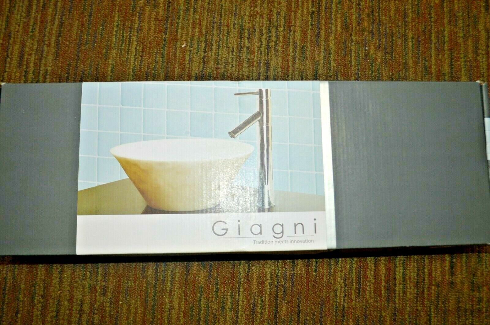 Vessel Bowl Faucet Polished Chrome with Drain Giagni Isonzo I101-PC