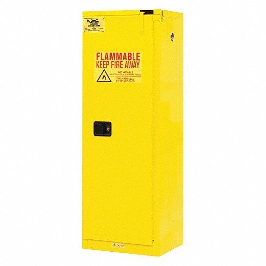 Flammables Safety Cabinet Slimline Condor 45AE81 22 gallon