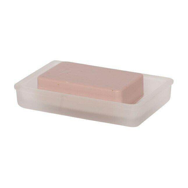 Pack of 4 Soap Dish Frosted Glass Giagni Perfect for Bath Kitchen or Home