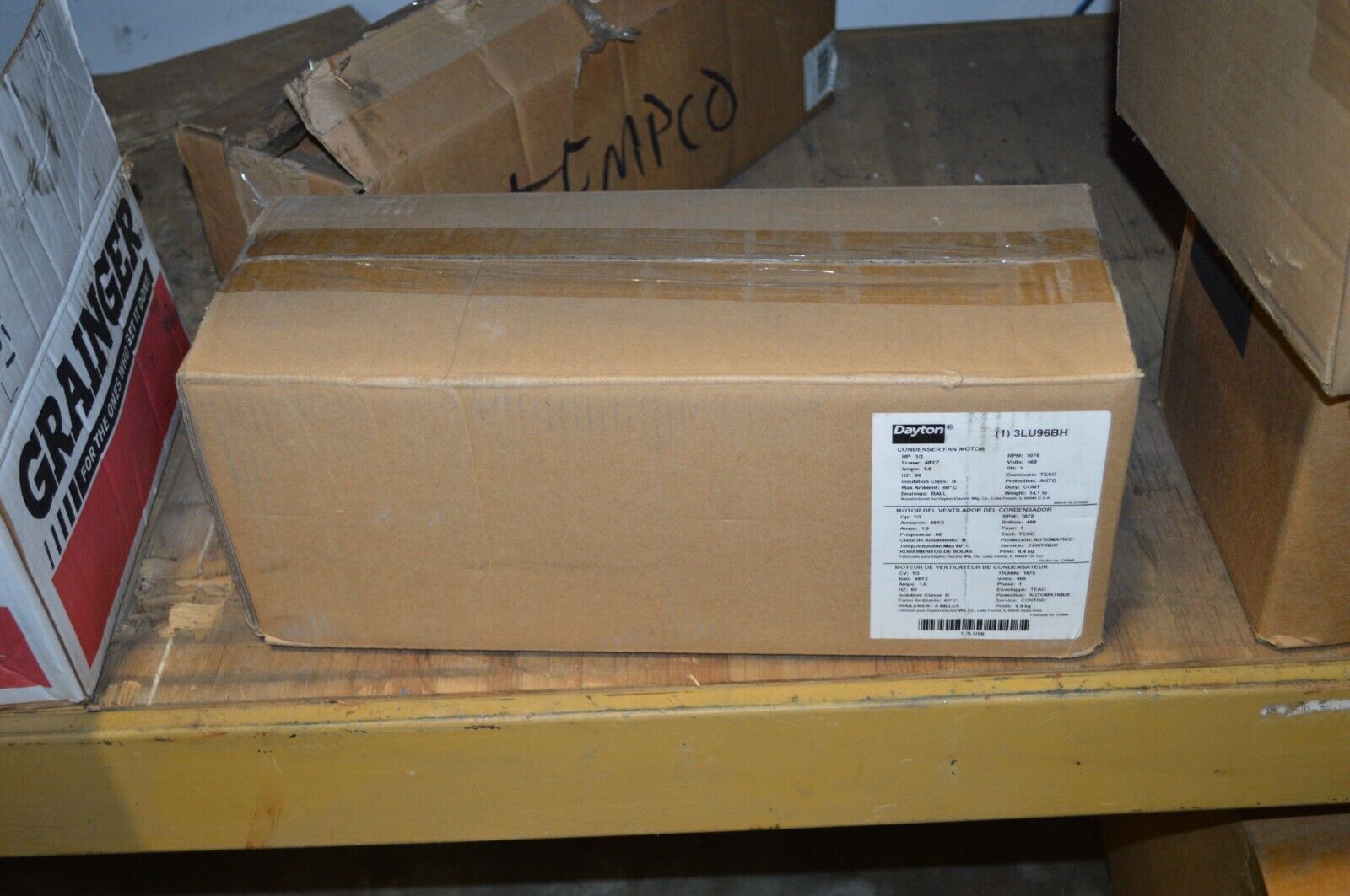 Condenser Fan Motor 1/3 Hp 1075 Rpm 60hz Dayton 3LY96