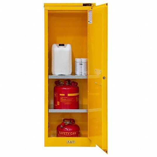 Flammables Safety Cabinet Slimline Condor 45AE81 22 gallon