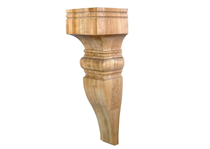 Maple Corbel Baroque 7 inch Wx7 inch D x22 inch H COR23-3mp