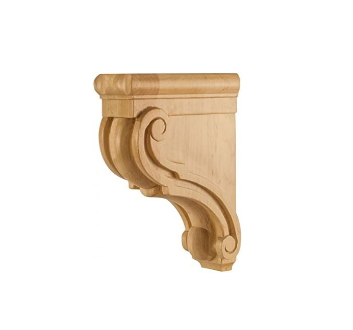 Traditional Wood Bar Bracket Corbel 3" Wide x 7" Deep x 10" High - Cherry