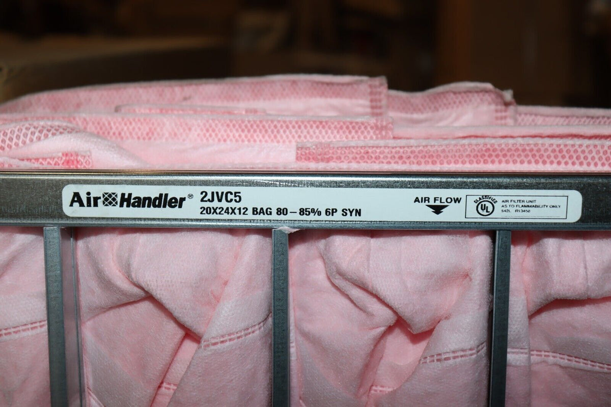 Air Filter with Pockets 24 x 20 x 12 Synthetic Air Handler 2JVC5 6 Pockets 3 Pac - Northside Material Brokers