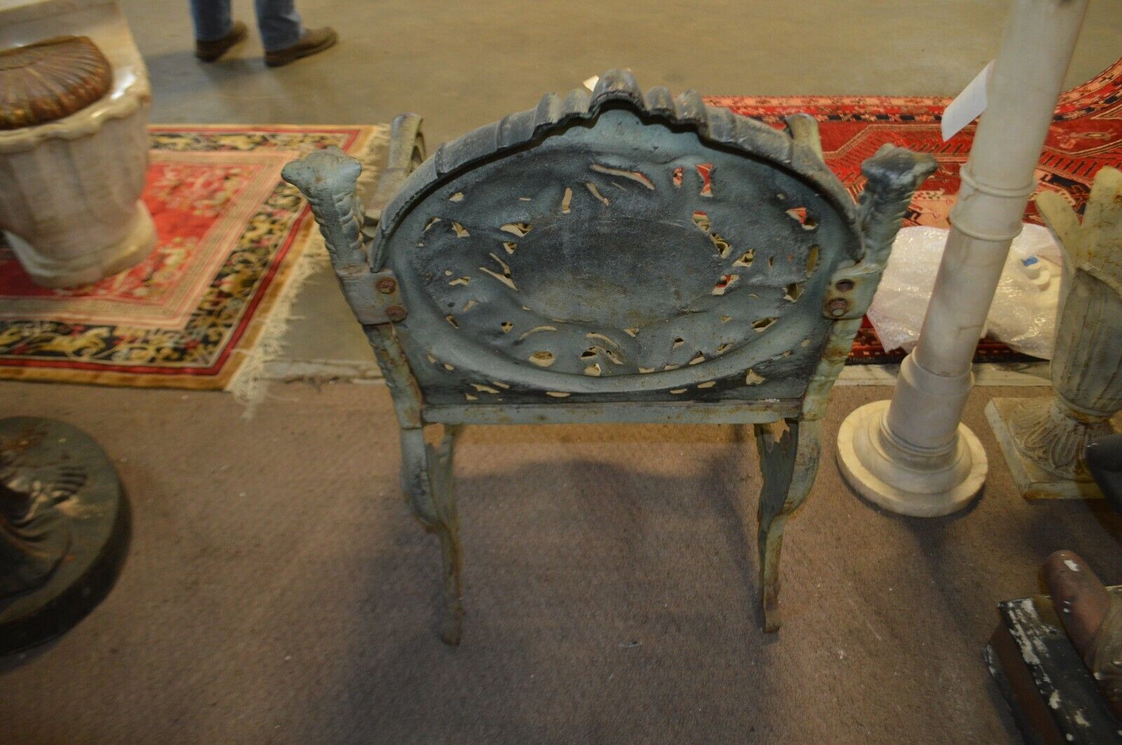 Set of 4 Chairs FOUR SEASONS Cast Iron BY NORTHAMPTON, W. ROBERTS, THE LION FOUN - Northside Material Brokers