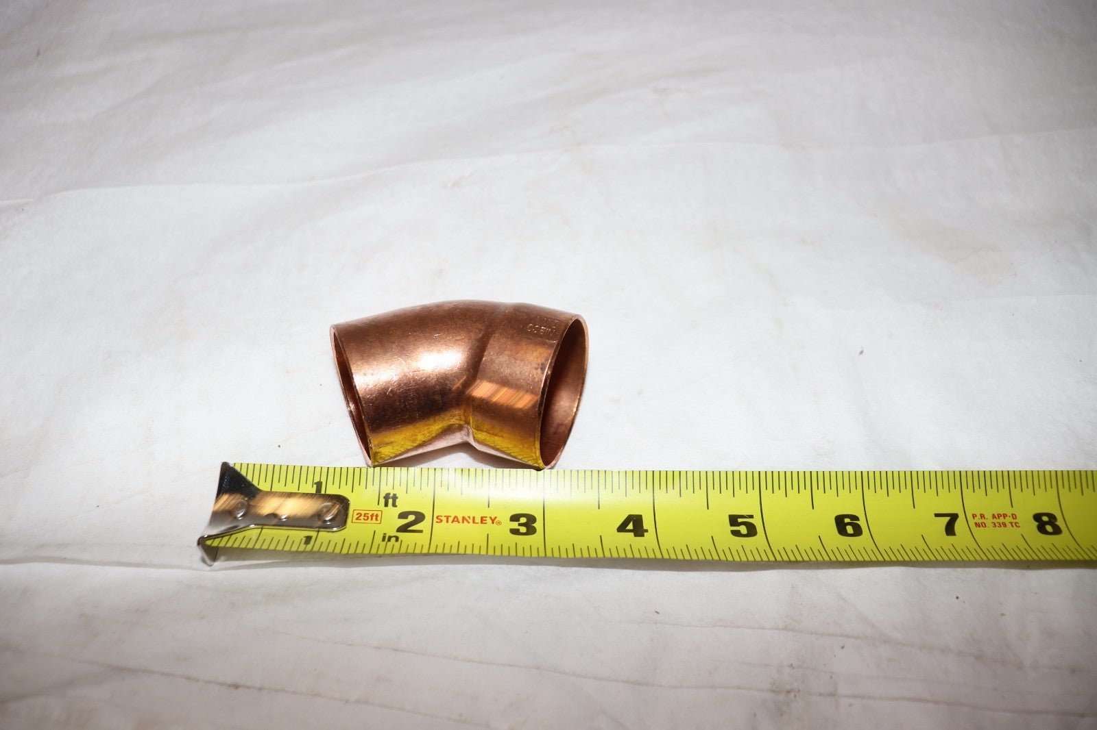 1-1/2 x 1-1/4 45 DEGREE COPPER SWEAT ELBOW, LOT OF 5 - Northside Material Brokers