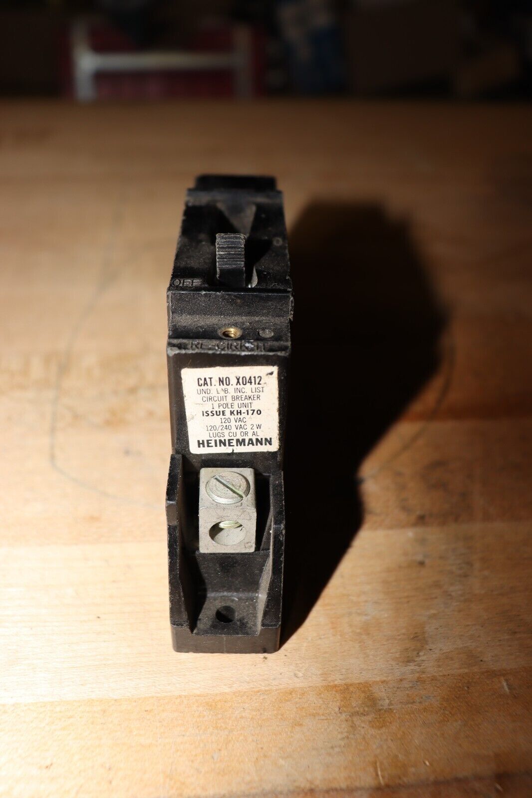 1 - Heinemann X0412 50 Amp 1 Pole 50A Circuit Breaker - Northside Material Brokers