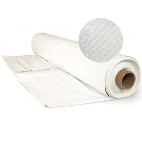 10 Mil Flame Retardant String Reinforced Translucent White Plastic Sheeting, NOS - Northside Material Brokers