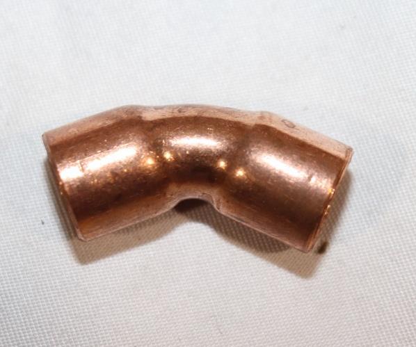 10 Pack - 1/2" 45 Degree Elbow Short Turn Copper Pipe Sweat Fitting - Northside Material Brokers