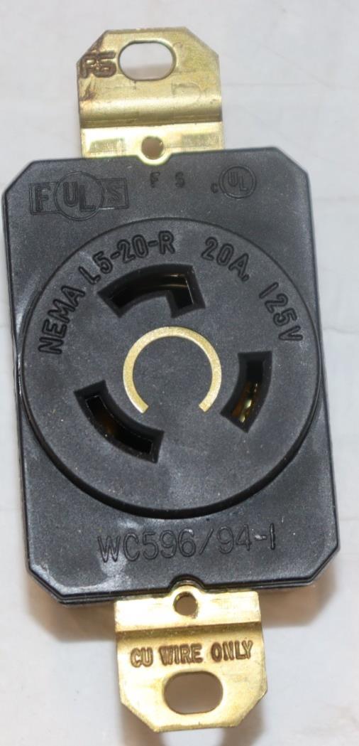 10 Pack - 20A, 125V L520-R Turnlok Receptacle Outlet - Northside Material Brokers