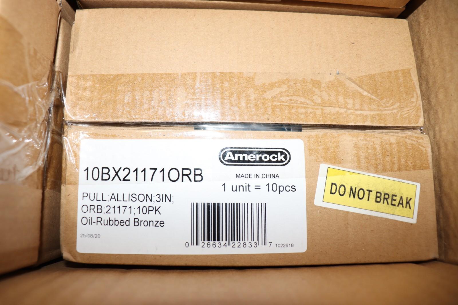 10 Pack - AMEROCK Allison 3" 76 mm Oil-Rubbed Bronze Cabinet Pull 10BX21171ORB - Northside Material Brokers