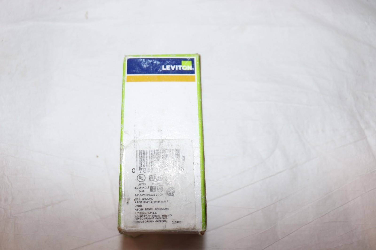 10 Pack - Leviton 2620 30A 250V Locking Receptacle - Black - Northside Material Brokers