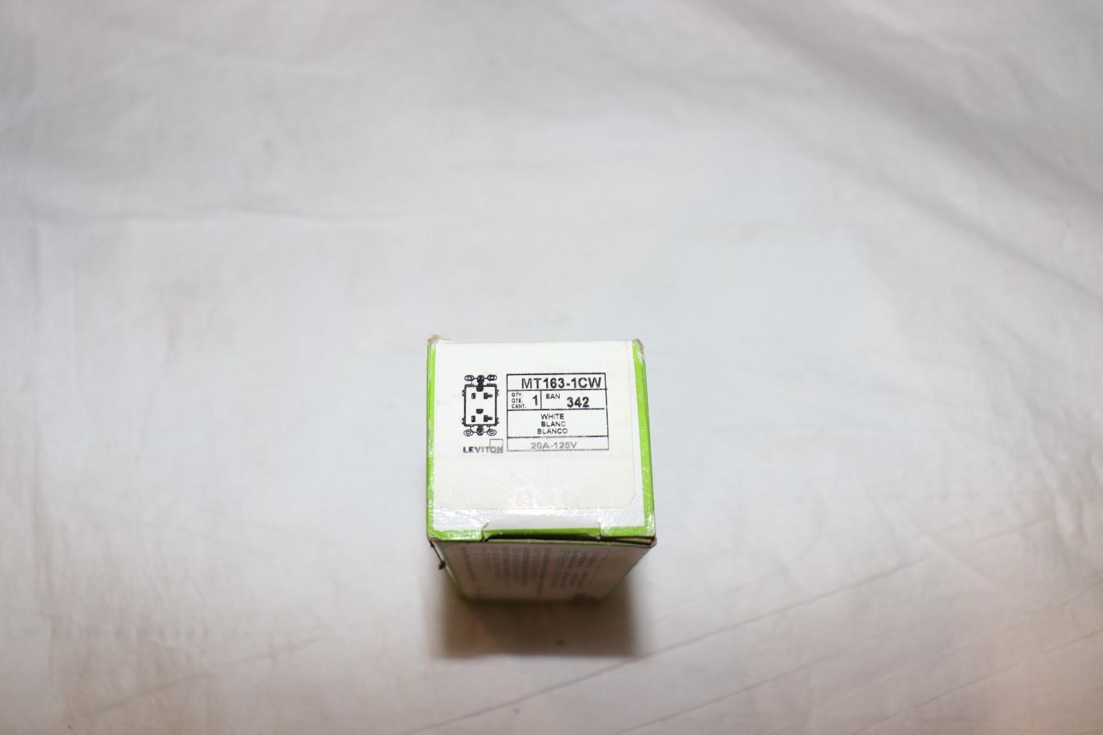 10 Pack - Leviton MT163-1CW Lev-Lock Duplex Receptacle 20A 125V White Tamper Resistant - Northside Material Brokers