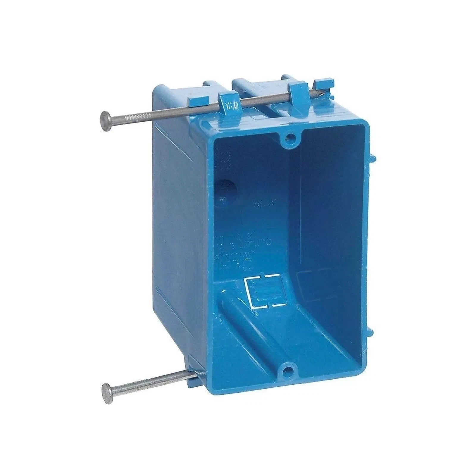 100 PACK - 18 cu. in. 1-Gang Zip Box Non-Metallic Switch and Outlet Box - Blue - Northside Material Brokers