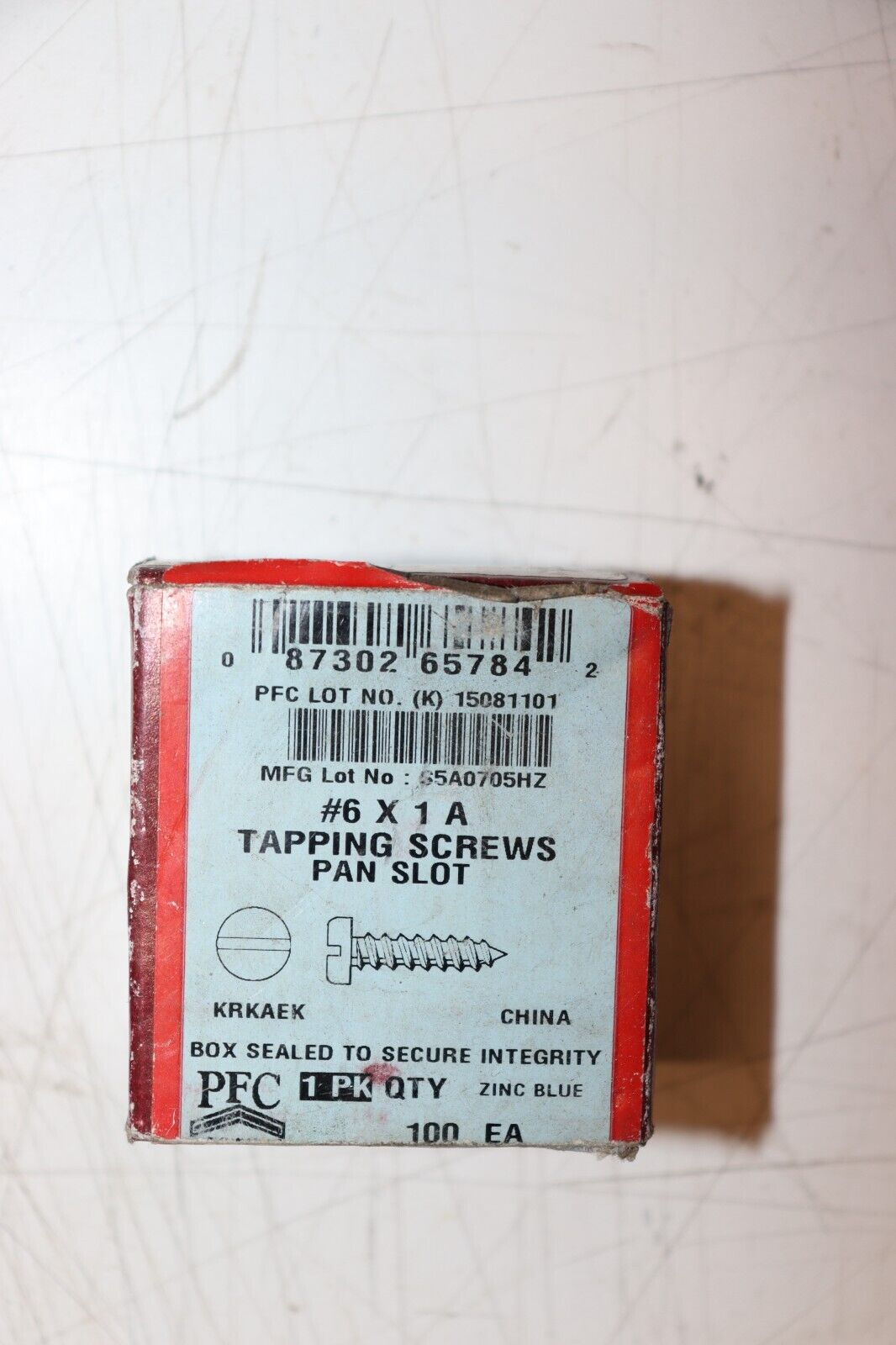 (100-Pack) PFC 6 x 1” Pan Head Slotted Self-Tapping Screw - Northside Material Brokers