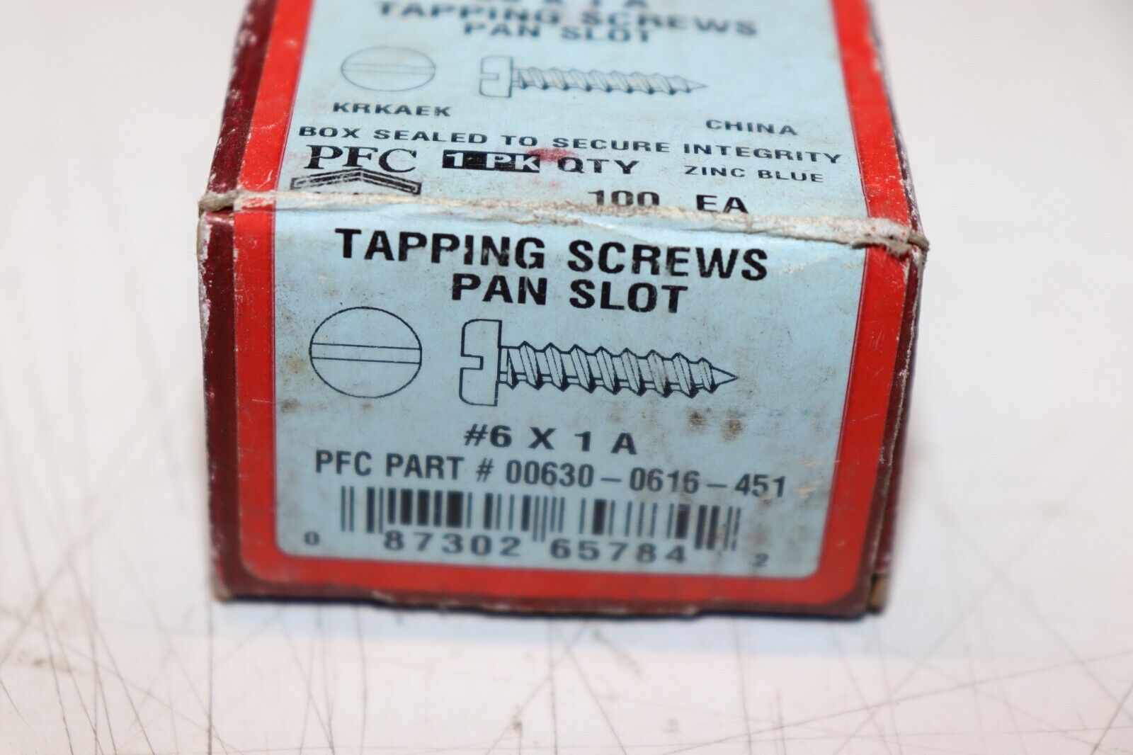 (100-Pack) PFC 6 x 1” Pan Head Slotted Self-Tapping Screw - Northside Material Brokers