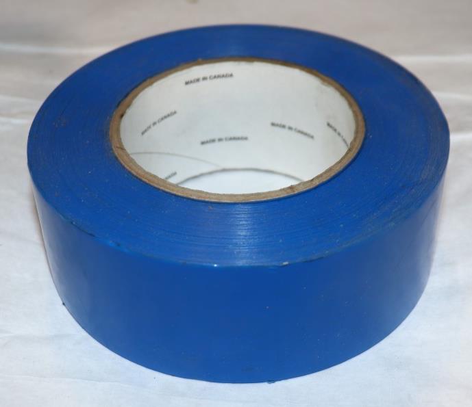 11 Pack - Vinyl Clean Room Marking Tape, 2 inch x 36 yards, 5Mil, PVC, Blue - Northside Material Brokers
