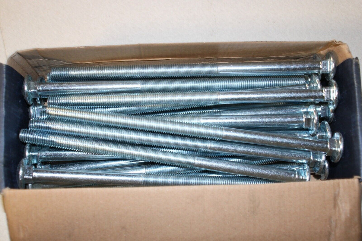 1/2-13 X 10 ZINC CARRIAGE BOLTS , BOX OF 25 - Northside Material Brokers