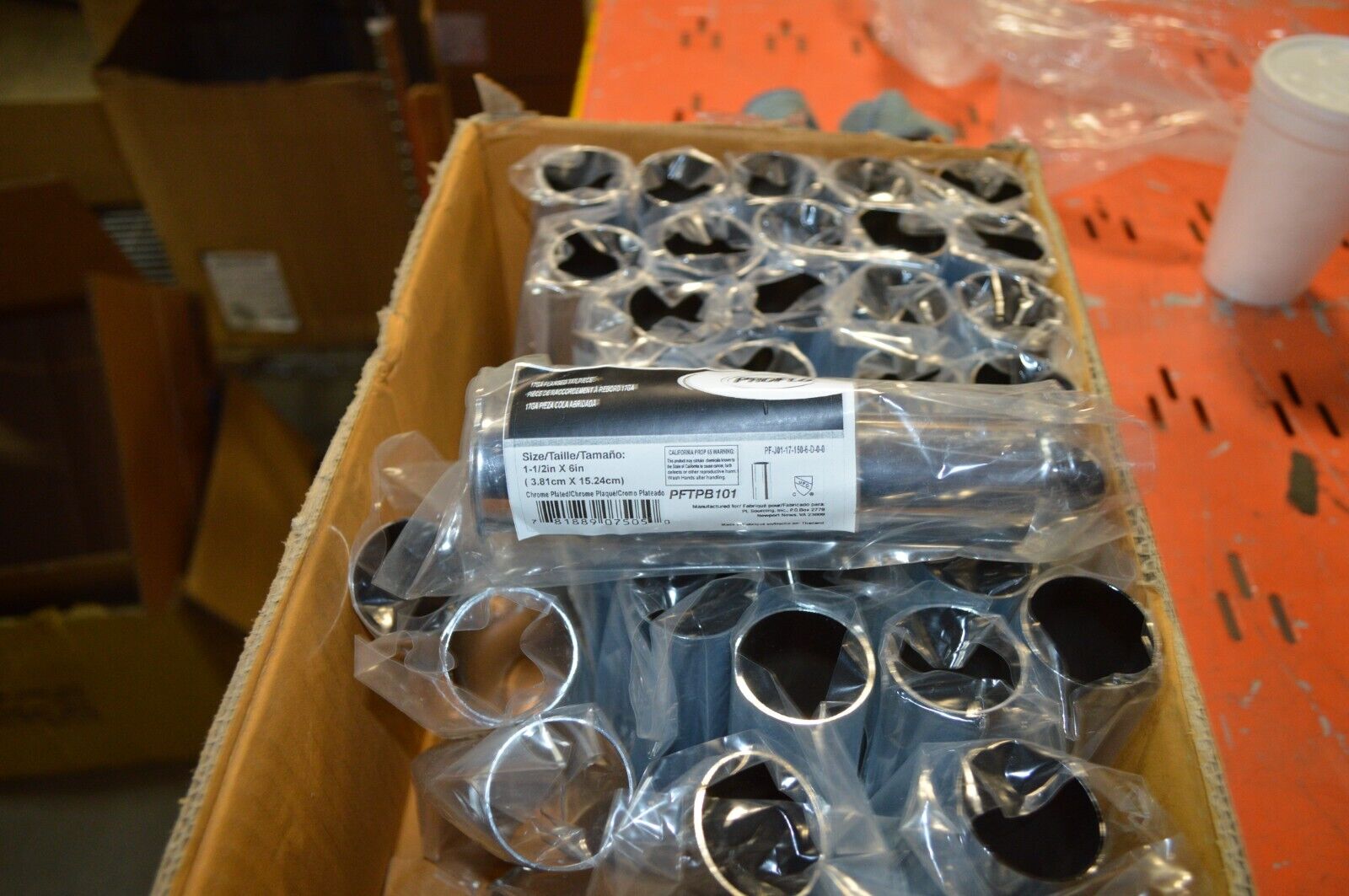 PROFLO Pftpb101 1-1/2 inch x 6 inch Brass Flange Tailpiece