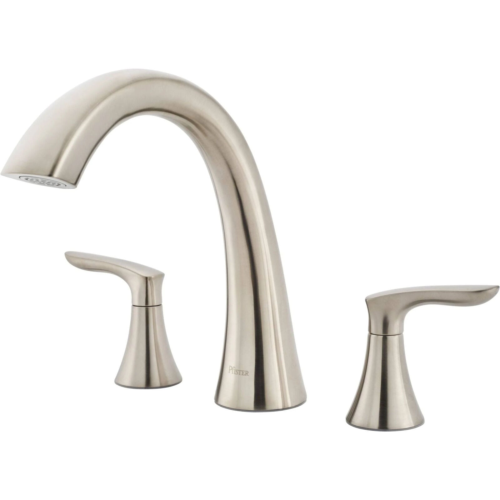 Pfister Weller Deck Mounted Roman Tub Filler Trim, Brushed Nickel, RT6-5WRK